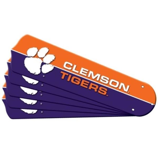 Ceiling Fan Designers Ceiling Fan Designers 7990-CLE New NCAA CLEMSON TIGERS 52 in. Ceiling Fan Blade Set 7990-CLE